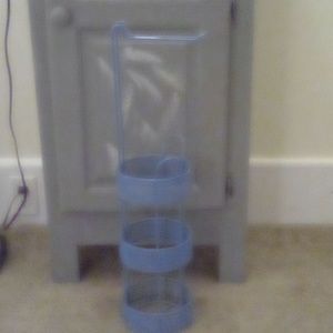 Handmade welded toilet paper stand